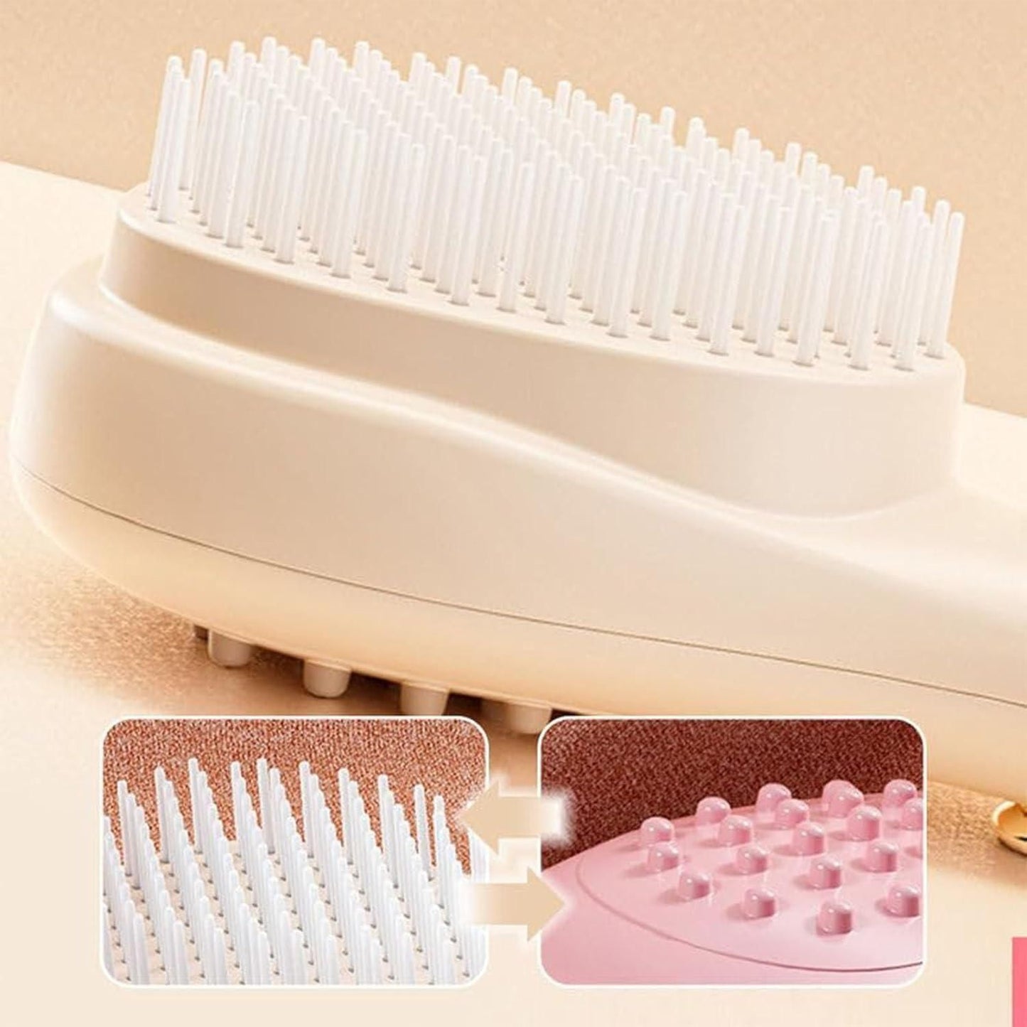 Tress ease™Scalp Massage Comb with Retractable Bristle