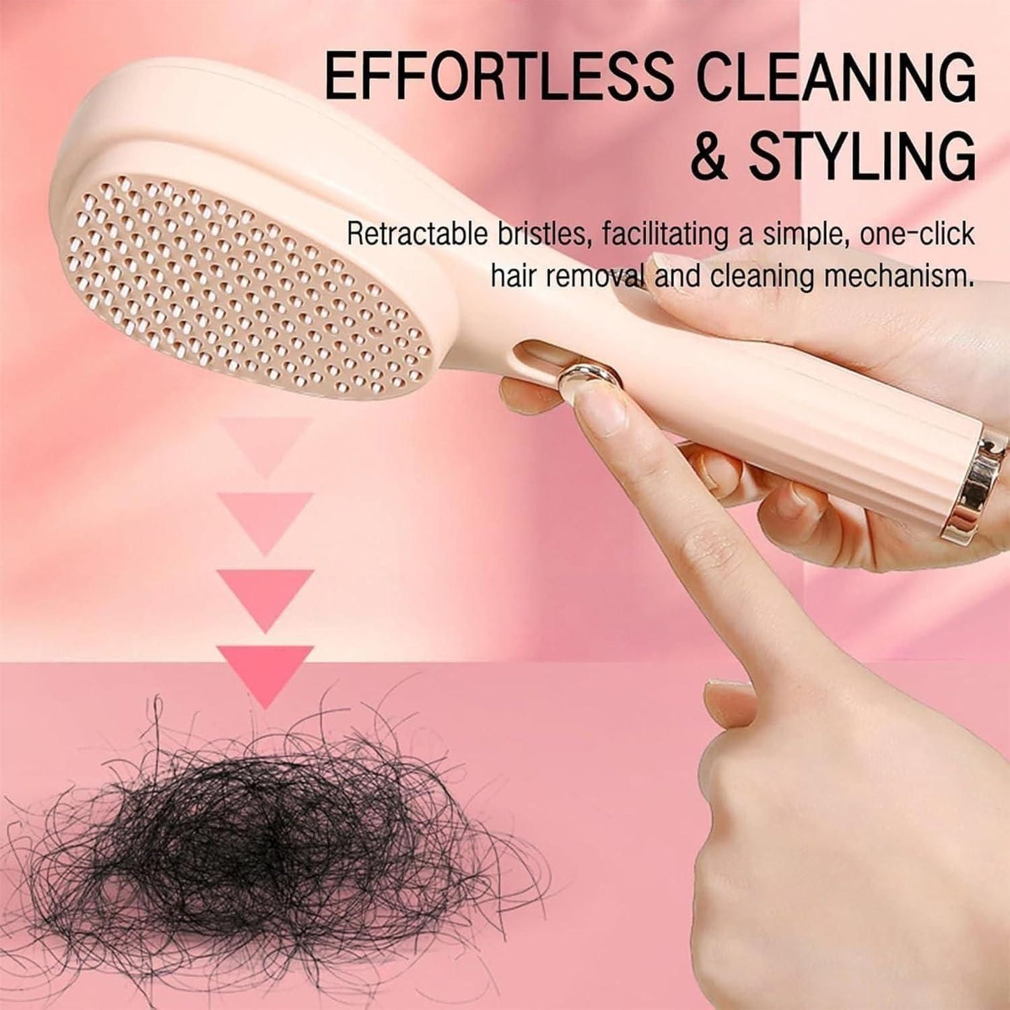 Tress ease™Scalp Massage Comb with Retractable Bristle